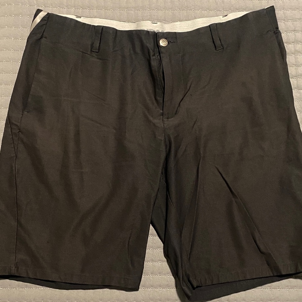 adidas Men's Charcoal Flat Front Golf Shorts